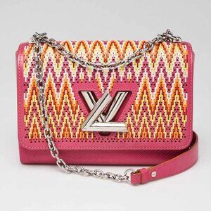 Louis Vuitton Limited Edition Stitched Pivoine Epi Leather Twist MM Bag